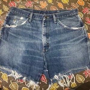 Hand Cut Wrangler Shorts